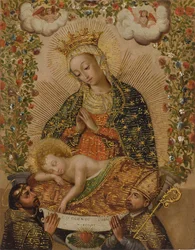 The Virgin Adoring the Christ Child with Two Saints, 18th century